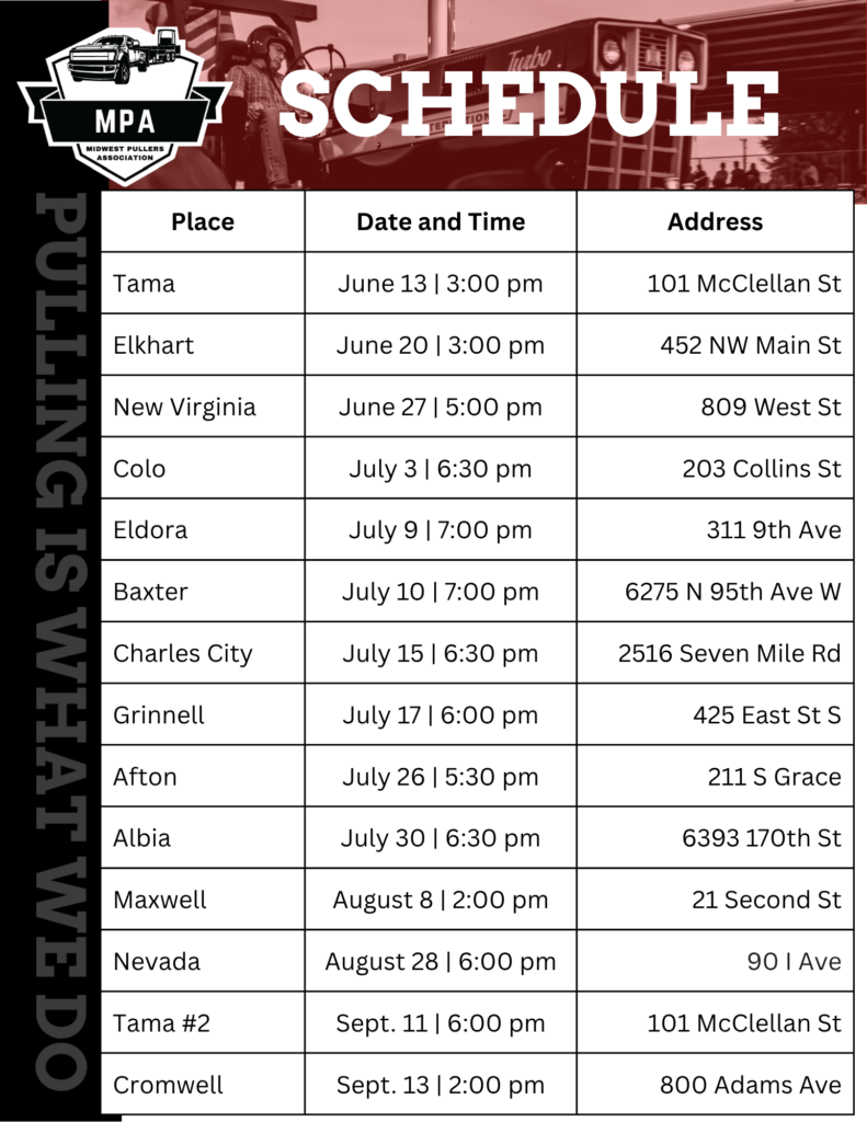 2026 Schedule